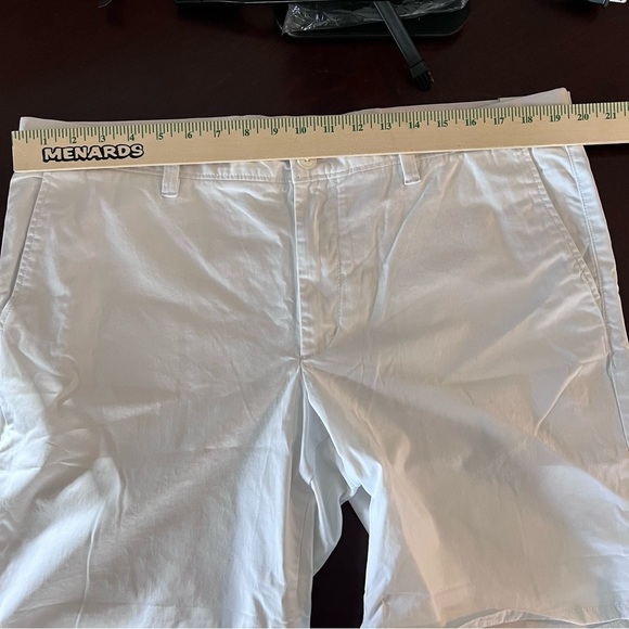 Open Edit Stretch Cotton Skinny Chino Shorts in White Men’s Size 38W - Picture 8 of 10